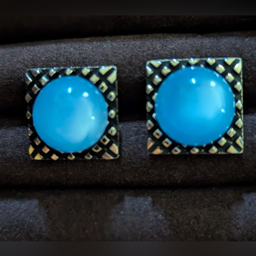 Vintage Cufflinks  Silver Accents